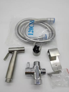 <span class=keywords><strong>Kit</strong></span> de pulvérisation pour bidet mural moderne en argent brossé, pulvérisateur de <span class=keywords><strong>toilette</strong></span> portatif, <span class=keywords><strong>kit</strong></span> de pulvérisation à <span class=keywords><strong>jet</strong></span> pour salle de bain, <span class=keywords><strong>kit</strong></span> Shattaf - Product Image 2