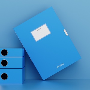 Boîtes de rangement A4 pour dossiers en <span class=keywords><strong>plastique</strong></span> avec couvercle, organisateur de dossiers PP, boîte à presse-papier pour le bureau - Product Image 5
