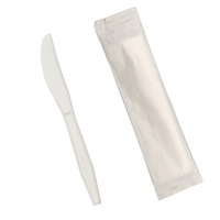Greenday Wegwerp Premium Serie PLA Bestekset (mes, vork, lepel) van Polylactisch Zuur, geschikt voor dessert, cake, fruit en steak