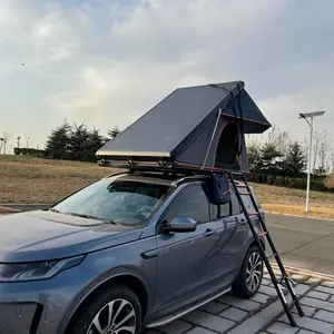 Tenda da campeggio in alluminio per 4 persone per tetto e tetto per auto con tenda da tetto a triangolo