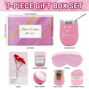 Panier-cadeau de relaxation, coffret de rétablissement rapide, comprenant une couverture luxueuse, imprimée UV durable, ensembles de cadeaux de vacances uniques pour femmes, OEM - Product Image 2