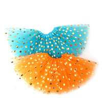Jupe tutu à pois pour adulte SOLPOP, imprimé feuille d'aluminium, 3 couches de tulle, costume de danse pour fête et spectacle