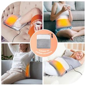 Coussin chauffant électrique pour les pieds en hiver Chargement USB Peluche douce et lavable Chauffe-pieds pour améliorer le sommeil Tapis chauffant pour les pieds de la maison - Product Image 4