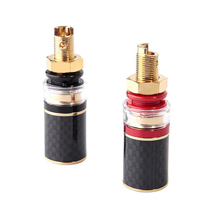 Haut-parleur Audio Filetage Extérieur Cuivre Borne de Reliure Onduleur Borne de Batterie Isolé - Product Image 3