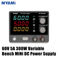 Alimentation CC de laboratoire réglable MYAMi, variable 60V5A 30V5A 30V10A, avec fonction anti-courte-circuit pour laboratoire et réparation mobile