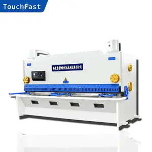 Touchfast nouvelle machine de cisaillement hydraulique CNC en acier de plaque de 6mm x 3200mm garantie de 3 ans avec le PLC d'engrenage de pompe de moteur de moteur de noyau