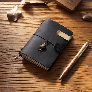 Cuaderno de Cuero Crazy Horse Vintage, Diarios de Viaje Creativos Hechos a Mano, Regalo Promocional Empresarial, Agenda, Diarios Impresos - Product Image 6