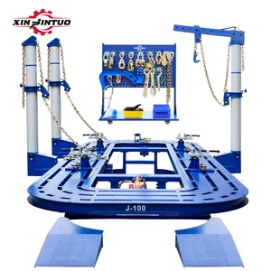 Xinjintuo length super quality auto body frame machine Manganese steel car bench platform with towers and 360 degree rotation