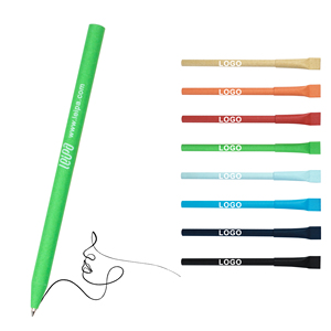 Wholesale Recycled Kraft Roller Paper Tube Ball Point <b>Pens</b> Creative Custom Logo 1.0mm Writing Office Stationery Gifts - Product Image 1