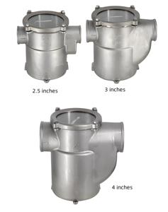 Filtro per Acqua di <span class=keywords><strong>Mare</strong></span> in Acciaio Inox 316L Resistente alla Corrosione per Raffreddamento Motore Barca 1/1.5/2/3/4 Pollici - Product Image 3