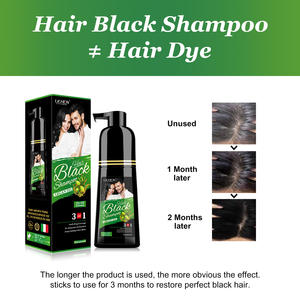 Lichen-<span class=keywords><strong>champú</strong></span> de tinte rápido para hombre, <span class=keywords><strong>champú</strong></span> semipermanente de color negro para el cabello - Product Image 5