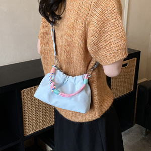 Petit sac en nylon léger et polyvalent pour femmes, sac bandoulière décontracté, mini sac à main - Product Image 6