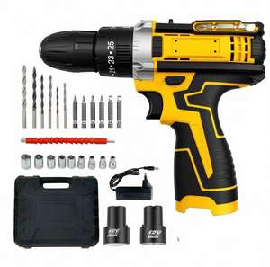 Ensemble de <span class=keywords><strong>tournevis</strong></span> électrique rechargeable portable mini pour la maison, perceuses sans fil à vitesse variable, perceuses sans balais pour le perçage du métal - Product Image 1