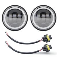 Feux auxiliaires LED COBRA pour moto tout-terrain, feux antibrouillard et latéraux de 4,5 pouces, 12V 30W 3000 lumens