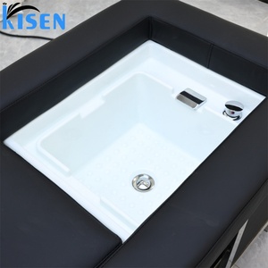 KISEN Modern Custom Electric Foot Massage Spa Shampoo <b>Bed</b> Moxibustion <b>Bed</b> with Pedicure Bowl Washing <b>Bed</b> Head Spa Equipment - Product Image 5
