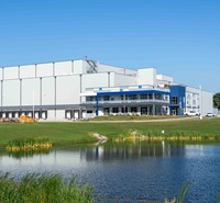 Entrepôt frigorifique pour produits laitiers, bâtiment de stockage de produits laitiers, installation de la chaîne d'approvisionnement alimentaire, structure en acier préfabriquée