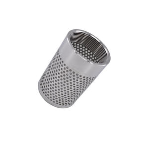 Filtre à mailles perforées sur mesure en acier inoxydable 304, <span class=keywords><strong>cartouche</strong></span> filtrante à trous ronds, simple ou double couche, support inclus - Product Image 3