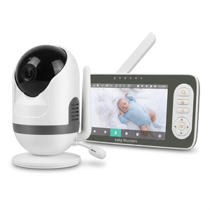 KT617W Tuya Smart WiFi Baby Monitor 5.5 Inch <b>IPS</b> 720P Screen with AI Motion Crying Detection and Night Light - Product Image 1