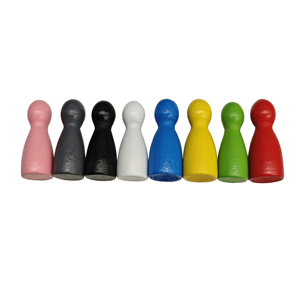 12*25MM coloridos peones de madera dados Cubo de mesa educativo Ludo accesorios componentes para juego de mesa de Cartas Familiares - Product Image 4
