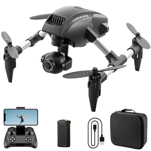 2024 New Drone Rc Mini 4k Hd Dual Camera Fpv Aerial Photography Helicopter Foldable Quadcopter Drone V42 High Quality
