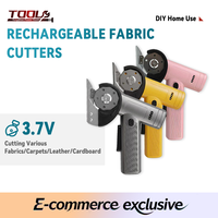 Coupe-tissu électrique rotatif rechargeable à batterie avec lame ronde manuelle pour couper le tissu, le cuir, le carton