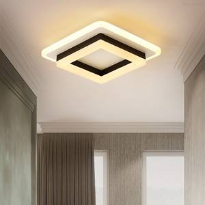 Nordic Modern LED Ceiling <b>Light</b> AC <b>Corridor</b> Home Living Room Middle Pendant Acrylic Square Plastic Remote Control IP33 2-Year - Product Image 1