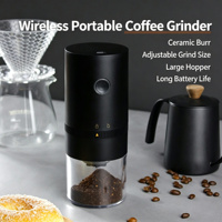 Moulin à café commercial portable, moulin à café électrique à meules coniques en céramique, 38 réglages de mouture, capacité de 20 g, rechargeable par type C