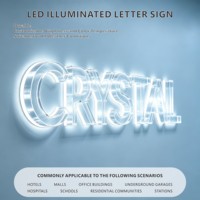 Enseignes lumineuses 3D LED sur mesure, lettres en relief éclairées pour les commerces de détail, les centres commerciaux et les tours de bureaux