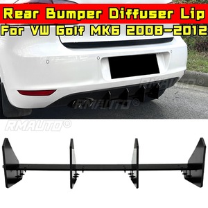 For VW Golf MK6 2008-2012 Body Kit Rear Bumper Spoiler Rear Bumper Splitter Lip Protector Guard <b>Apron</b> Car Accessories - Product Image 1