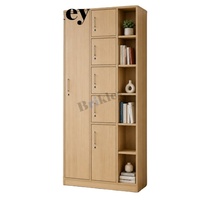 Brikley Bibliothèque Modulaire en Bois Massif pour Salon, Casiers avec Serrure à Clé, Grande Capacité, Écologique, Design Mid-Century, Durable, Personnalisable