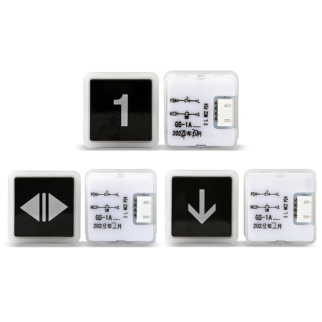 Hot Sale and High Quality Elevator Parts Elevator GS-1A Button for Hotel and Apartment