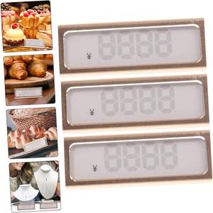 حامل مكعب معدني ذهبي/فضي/أسود مع إدراج ورق مطبوع مقاوم للماء بأرقام متينة لعرض الملابس بالتجزئة - Product Image 4