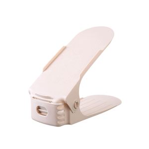 Custom Logo 2023's Best-selling Shoe Storage Tool Double-layer Adjustable <b>Plastic</b> Shoe Rack - Product Image 6