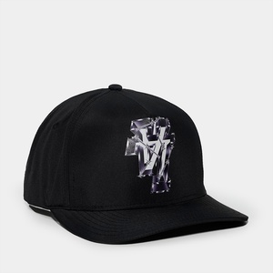 Casquettes Snapback personnalisées OEM à 5 panneaux avec logo sérigraphié, mélange nylon/coton, broderie structurée, visière incurvée - Product Image 4