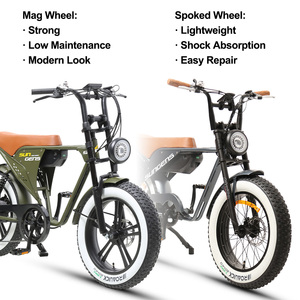 Bicicleta Eléctrica Económica con Llantas Gruesas de 20 Pulgadas, Modelo EU, Motor de 250w, 48v - Product Image 3