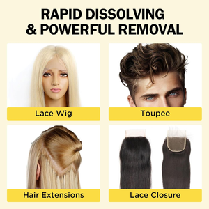 Dissolvant de colle pour perruques à action rapide en gros, pour rubans adhésifs double face, colle pour perruques et extensions capillaires, dissolvant de colle pour perruques sous marque privée - Product Image 4