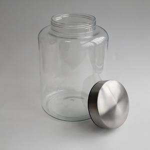 <span class=keywords><strong>Bocal</strong></span> de stockage en plastique PET épaissi scellé avec couvercle en acier inoxydable pour écorces de mandarine, thé, colle de <span class=keywords><strong>poisson</strong></span> 3.5L 3.9L - Product Image 4