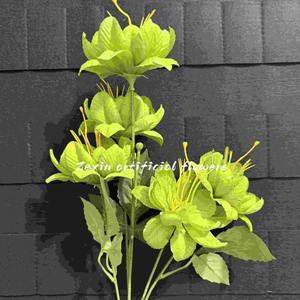 ดอกบัวหิมะประดิษฐ์ 5 หัว <span class=keywords><strong>สี</strong></span>แชมเปญ MSH สำหรับตกแต่งห้องนั่งเล่น - Product Image 6