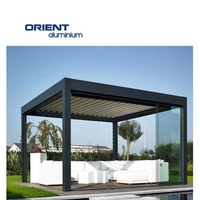 Perchoir d'extérieur en aluminium avec télécommande, perchoir de Spa d'extérieur, auvent de Patio, Pergolas de jardin en Aluminium