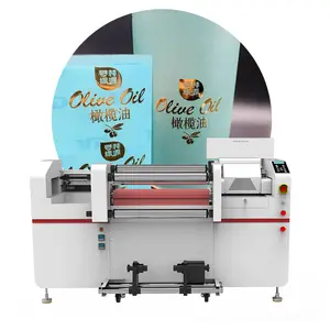 Impressora automática UV DTF para impressão DIY de adesivos e laminação de folha de ouro integrada, novo design