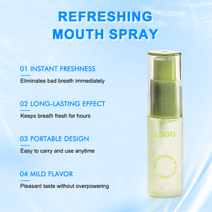 Solución en Spray Bucal para el Cuidado de la Salud Oral, para Úlceras y Mal Aliento, con Sabor a Menta Fresca, Aceite de Menta, Logotipo Personalizado, Portátil - Product Image 2