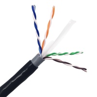 Câble Réseau Extérieur Solide Cat6 UTP en Cuivre CCA, Vente Directe Usine, Gaine PVC PE, Certifié CE