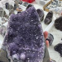 Artesanato De Cristal Natural Fengshui Energia Ametista Gruta Cluster Ametista Geode Cluster Do Brasil Office Store Feng Shui