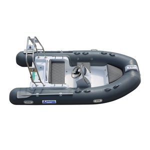 12-Ft 3.6m PVC Inflatable Fishing <strong>Boat</strong> with Fiberglass Hull CE Certified - Product Image 4