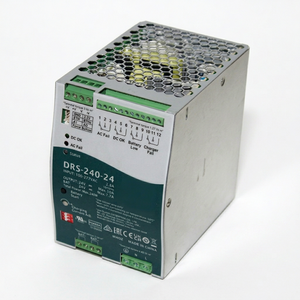 Convertisseur de tension AC/DC Meanwell DRS-240-24 240W tout-en-un intelligent pour l'automatisation industrielle, rail DIN, 24VDC, 220V, 110V, CE, CB - Product Image 1