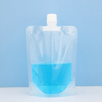 Pochette souple personnalisée en PE imprimée par gravure, résistante à l'humidité, de qualité alimentaire, avec bec verseur et fond plat, dotée d'une buse d'aspiration