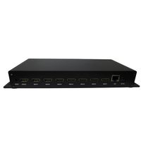 Codificador de Audio y Video HD de 8 Canales H.265 H.264 de Baja Latencia, Codificador RTMP para Transmisión en Vivo IPTV