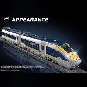Stampo re 12016 elettrico Eurostar E320 mattoni modello treno RC binario fai da te assemblaggio blocchi - Product Image 3