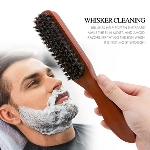 Vente directe d'usine Brosse à barbe en poils <span class=keywords><strong>de</strong></span> sanglier doux et sauvages Matériel Brosse à barbe en <span class=keywords><strong>bois</strong></span> pour hommes - Product Image 3