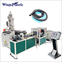 Máquina de Extrusión de Mangueras de Protección en Espiral Hidráulicas de Plástico PP PE, Línea de Producción de Protectores en Espiral de PE PP
